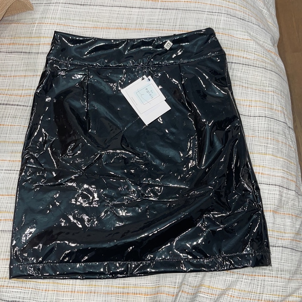 ByEgreis Ashton Skirt Patent Black XS - NWT